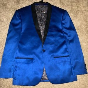Royal Blue and Black Blazer